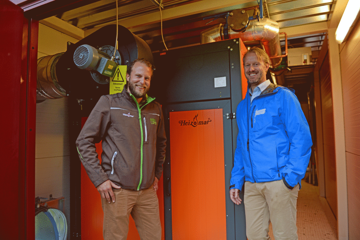 Ove Staubo Munthe-Kaas og Henrik Kjæreng i Norsk Bio har klokketro på at mobile biovarmeløsninger har en stor framtid i Norge.