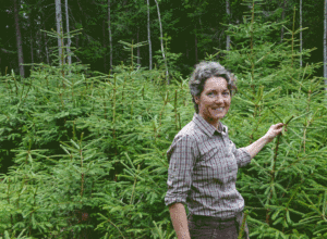 Linda Mathiesen i skogen