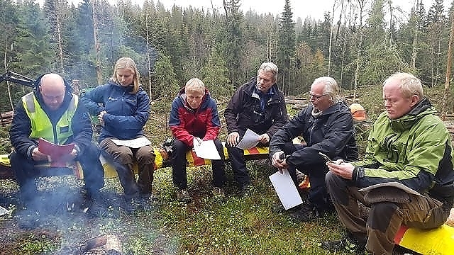 Fra venstre: Hans Asbjørn Sørlie, Ingeborg Anker-Rasch, Per Skorge, Arne Nævra, Nils Bøhn og Lars Haltbrekken. Foto: Ellen Alfsen